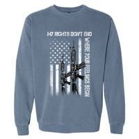 Rights Don't End Where Feelings Begin Garment-Dyed Sweatshirt