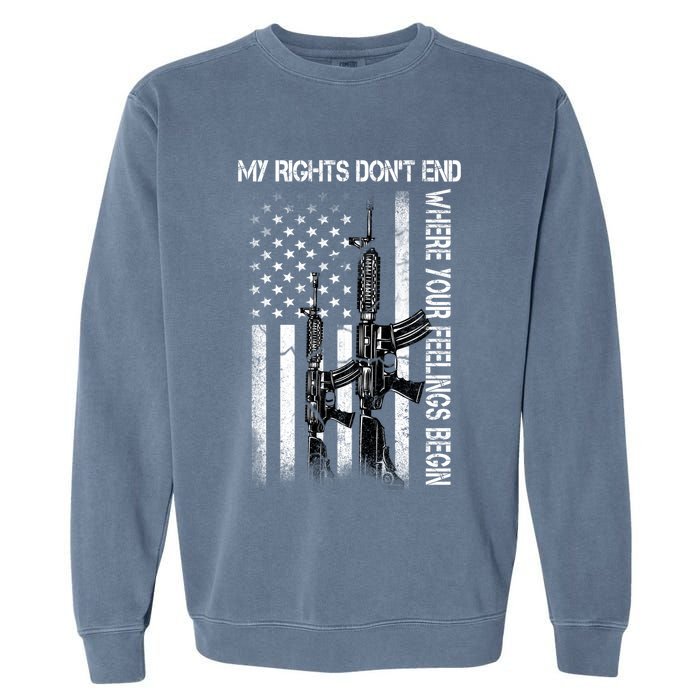 Rights Don't End Where Feelings Begin Garment-Dyed Sweatshirt