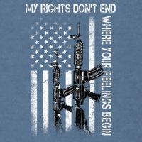 Rights Don't End Where Feelings Begin Garment-Dyed Sweatshirt