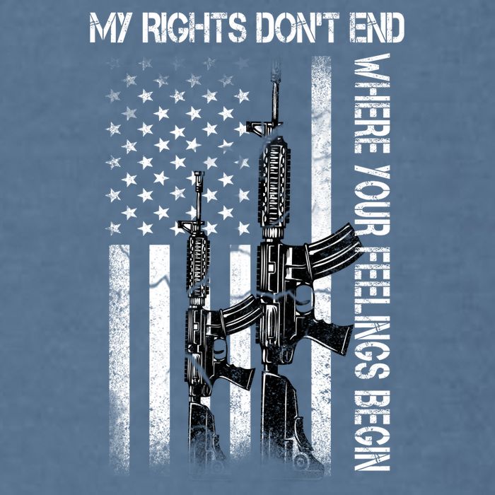Rights Don't End Where Feelings Begin Garment-Dyed Sweatshirt
