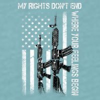 Rights Don't End Where Feelings Begin Sueded Cloud Jersey T-Shirt