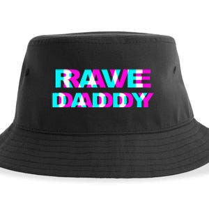 Rave Daddy EDM Music Festival Father Optical Illusion Trippy Sustainable Bucket Hat