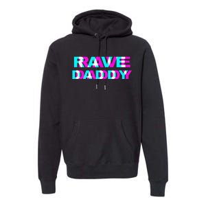 Rave Daddy EDM Music Festival Father Optical Illusion Trippy Premium Hoodie