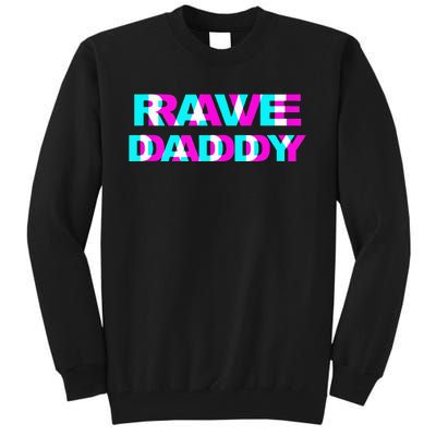 Rave Daddy EDM Music Festival Father Optical Illusion Trippy Tall Sweatshirt