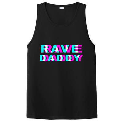 Rave Daddy EDM Music Festival Father Optical Illusion Trippy PosiCharge Competitor Tank