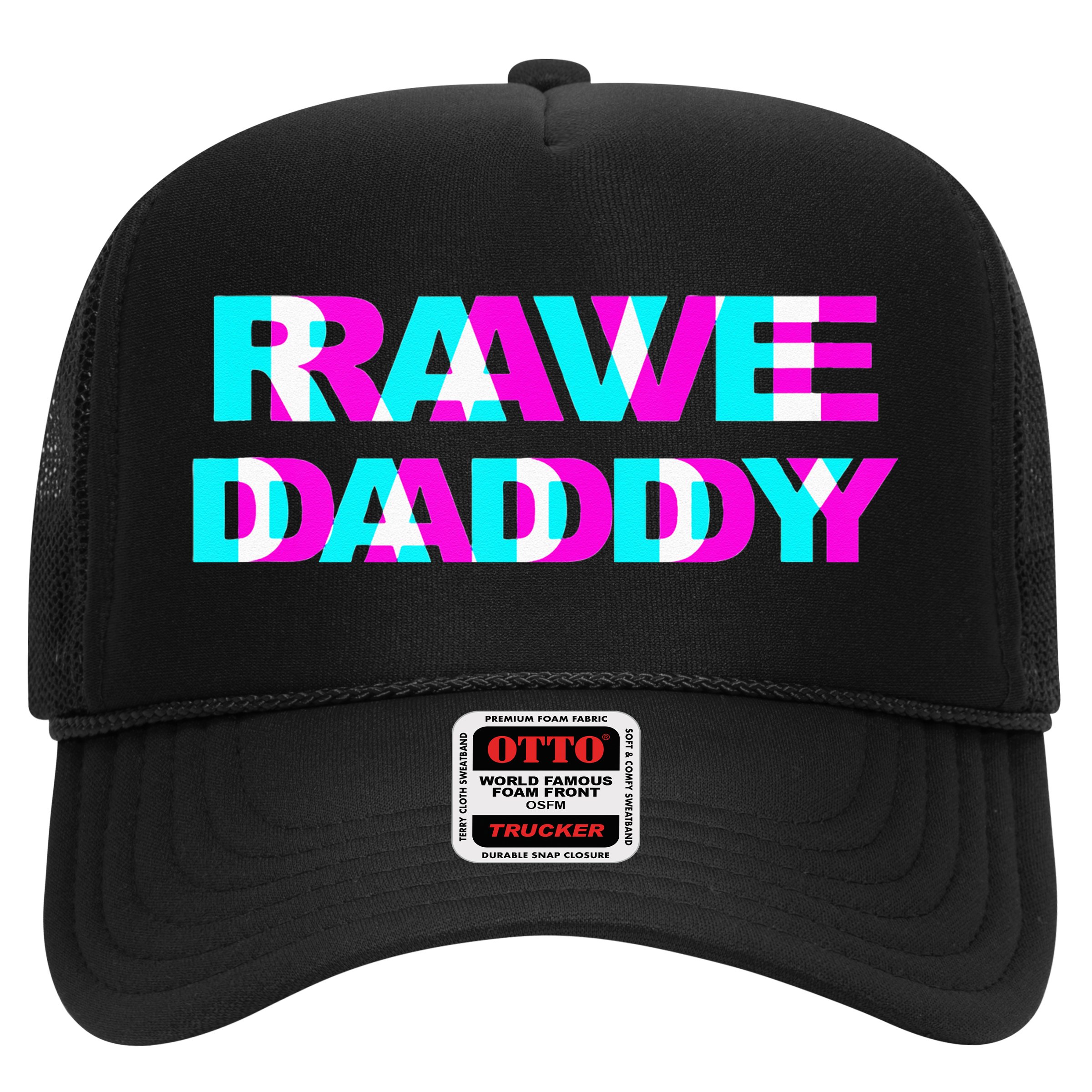 Rave Daddy EDM Music Festival Father Optical Illusion Trippy Hat