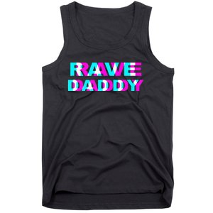 Rave Daddy EDM Music Festival Father Optical Illusion Trippy Tank Top