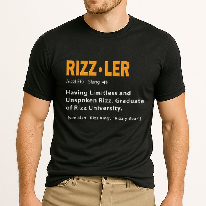 Rizzler Definition Funny Meme Quote Gen Z Alpha Rizz Up Performance Shirt