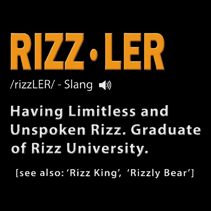 Rizzler Definition Funny Meme Quote Gen Z Alpha Rizz Up Backpack