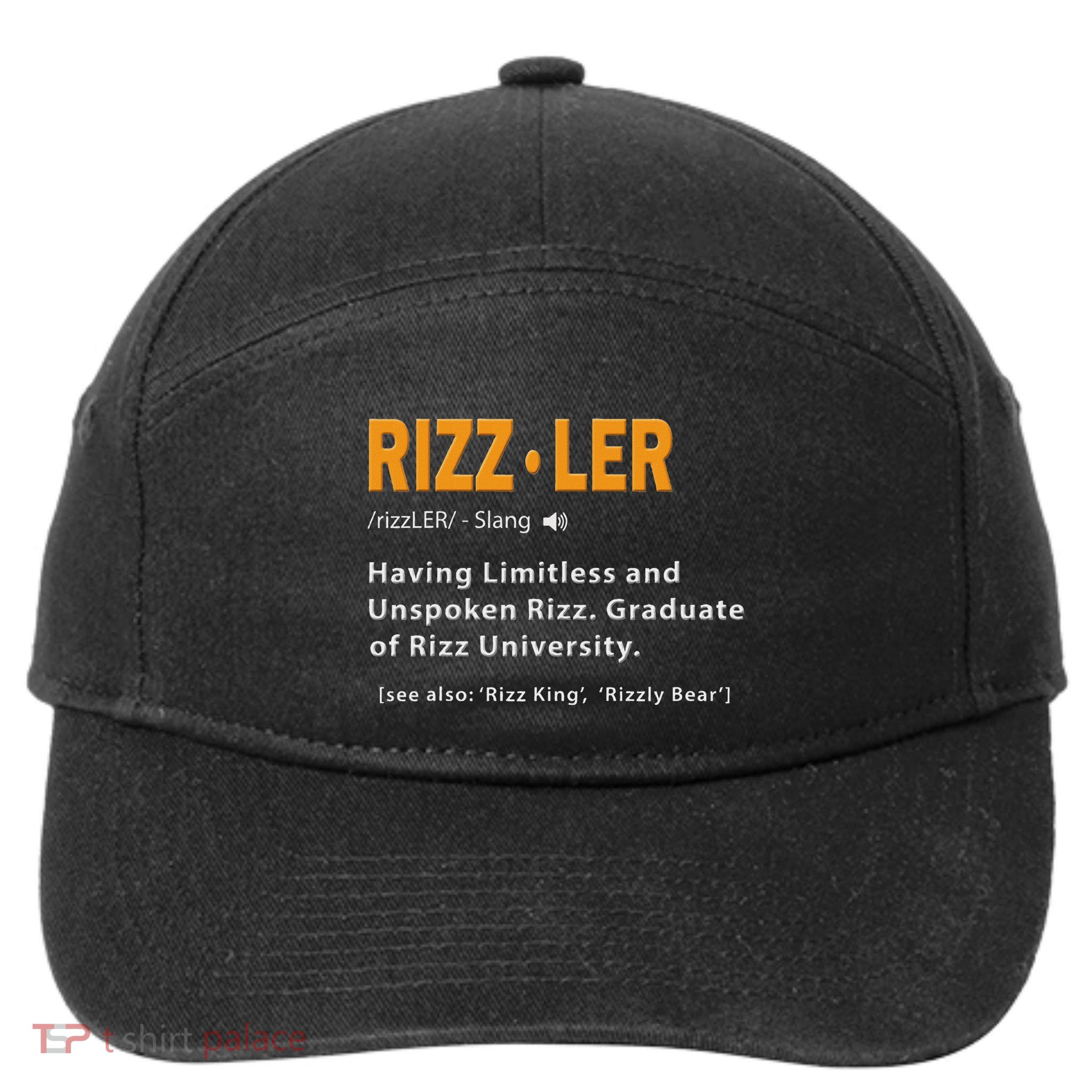 Rizzler Definition Funny Meme Quote Gen Z Alpha Rizz Up 7-Panel Snapback Hat