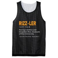 Rizzler Definition Funny Meme Quote Gen Z Alpha Rizz Up Mesh Reversible Basketball Jersey Tank