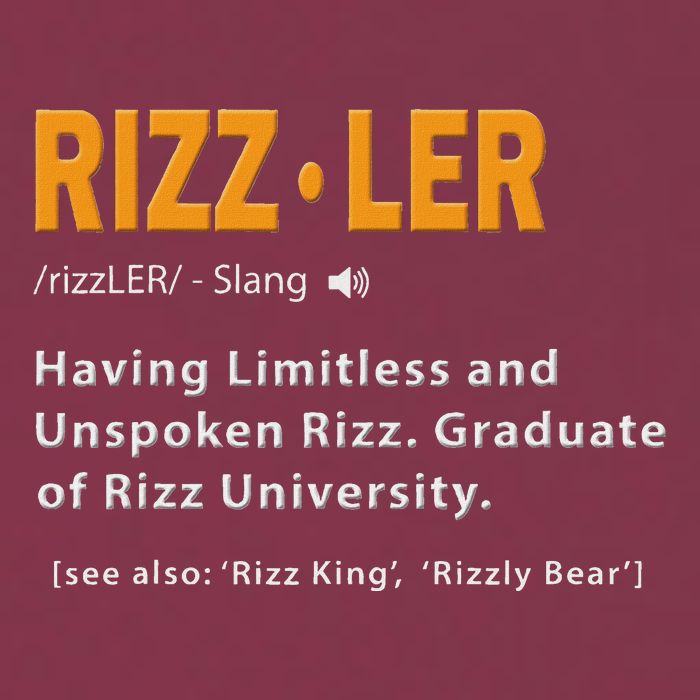 Rizzler Definition Funny Meme Quote Gen Z Alpha Rizz Up 16oz Travel Tumbler