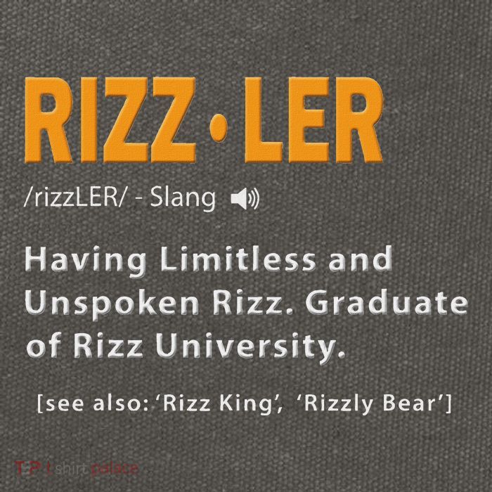 Rizzler Definition Funny Meme Quote Gen Z Alpha Rizz Up Cotton Canvas Backpack