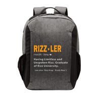 Rizzler Definition Funny Meme Quote Gen Z Alpha Rizz Up Vector Backpack