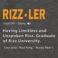 Rizzler Definition Funny Meme Quote Gen Z Alpha Rizz Up Vector Backpack