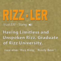 Rizzler Definition Funny Meme Quote Gen Z Alpha Rizz Up Garment-Dyed Women's Muscle Tee