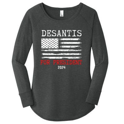 Ron Desantis For President 2024 Women's Perfect Tri Tunic Long Sleeve Shirt