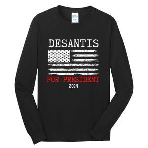 Ron Desantis For President 2024 Tall Long Sleeve T-Shirt