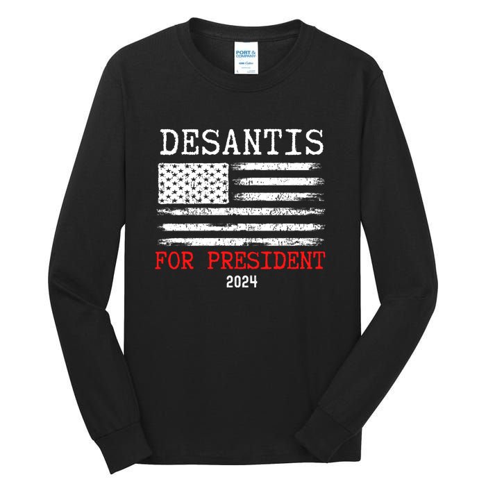 Ron Desantis For President 2024 Tall Long Sleeve T-Shirt