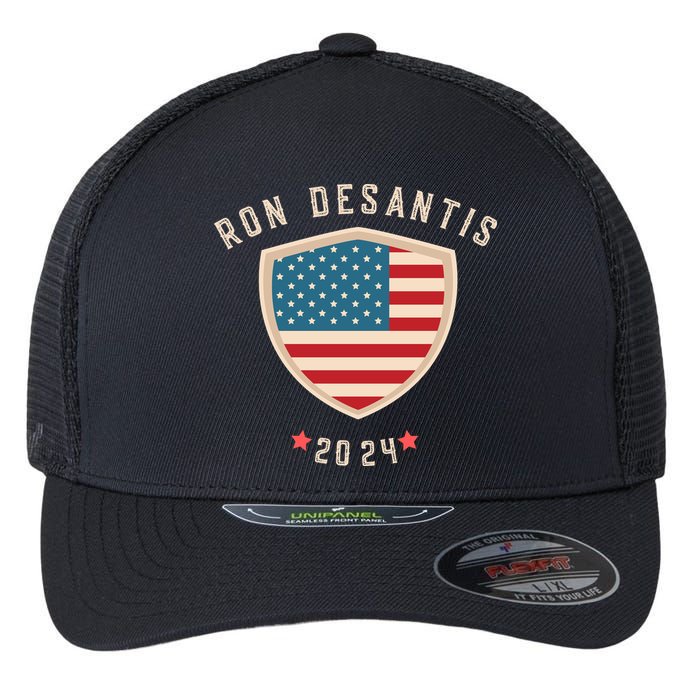 Ron Desantis For President 2024 Flexfit Unipanel Trucker Cap