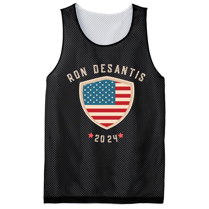 Ron Desantis For President 2024 Mesh Reversible Basketball Jersey Tank