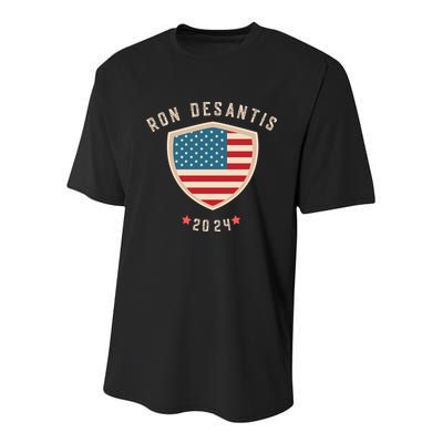 Ron Desantis For President 2024 Youth Performance Sprint T-Shirt