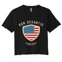 Ron Desantis For President 2024 Women's Crop Top Tee
