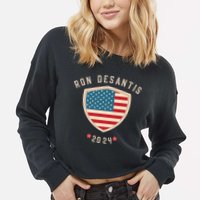 Ron Desantis For President 2024 Cropped Pullover Crew