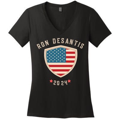 Ron Desantis For President 2024 Women's V-Neck T-Shirt