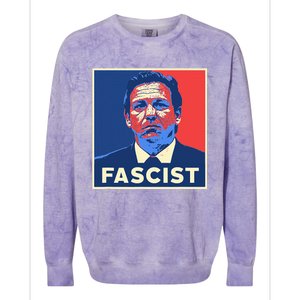 Ron Desantis Fascist Portrait Bad Florida Governor Colorblast Crewneck Sweatshirt