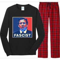 Ron Desantis Fascist Portrait Bad Florida Governor Long Sleeve Pajama Set