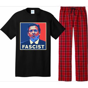 Ron Desantis Fascist Portrait Bad Florida Governor Pajama Set