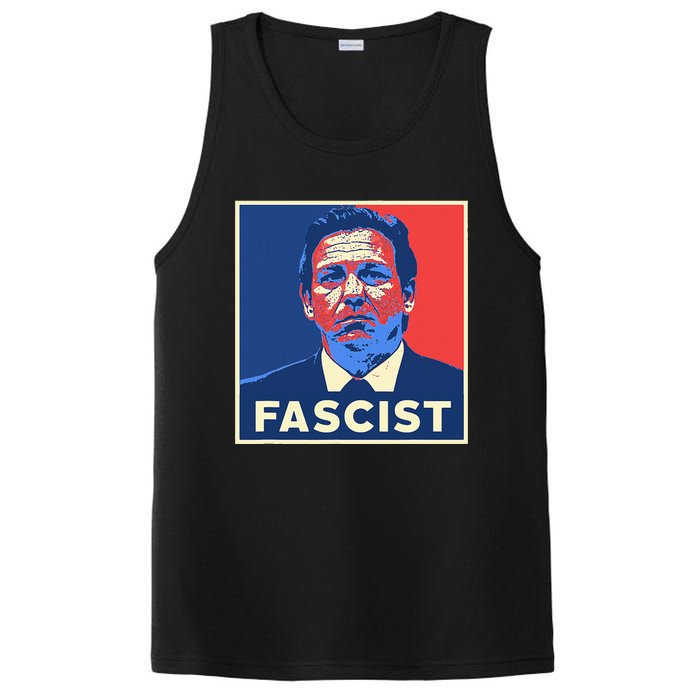 Ron Desantis Fascist Portrait Bad Florida Governor PosiCharge Competitor Tank