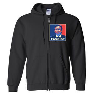 Ron Desantis Fascist Portrait Bad Florida Governor Full Zip Hoodie