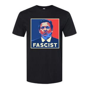 Ron Desantis Fascist Portrait Bad Florida Governor Softstyle CVC T-Shirt