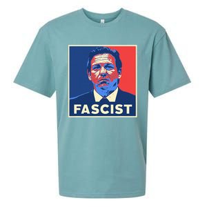 Ron Desantis Fascist Portrait Bad Florida Governor Sueded Cloud Jersey T-Shirt