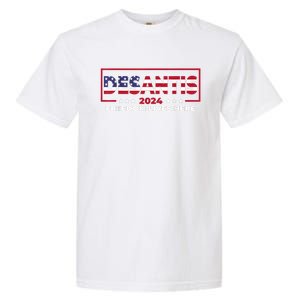 Ron DeSantis Freedom Lives Here Florida 2024 US Flag Garment-Dyed Heavyweight T-Shirt