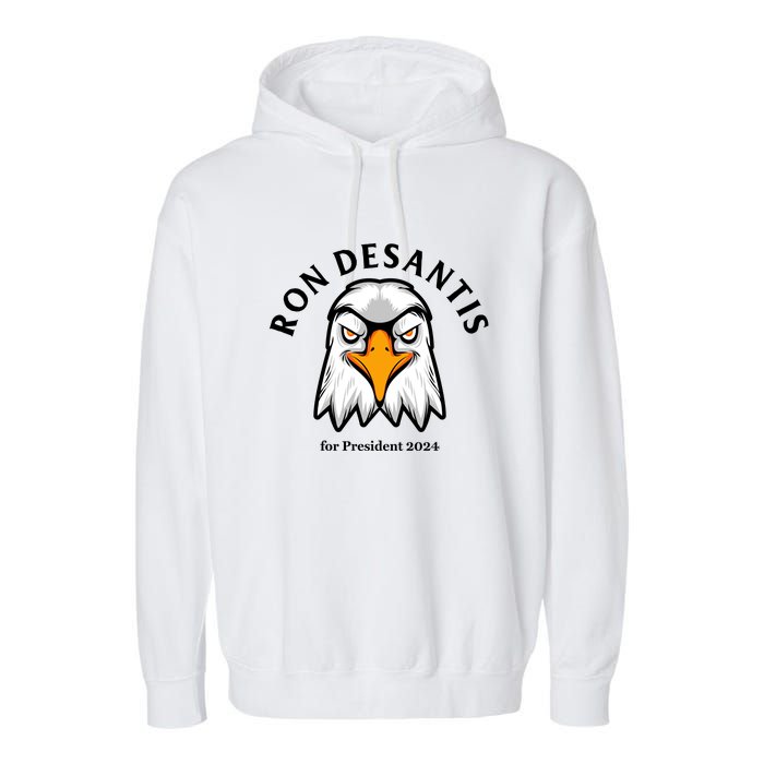 Ron Desantis For President 2024 Garment-Dyed Fleece Hoodie