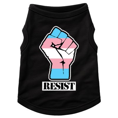 Resist Demigirl Fist Flag Doggie Tank