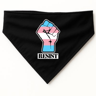 Resist Demigirl Fist Flag USA-Made Doggie Bandana