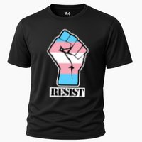 Resist Demigirl Fist Flag Cooling Performance Crew T-Shirt