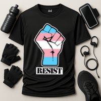 Resist Demigirl Fist Flag Cooling Performance Crew T-Shirt