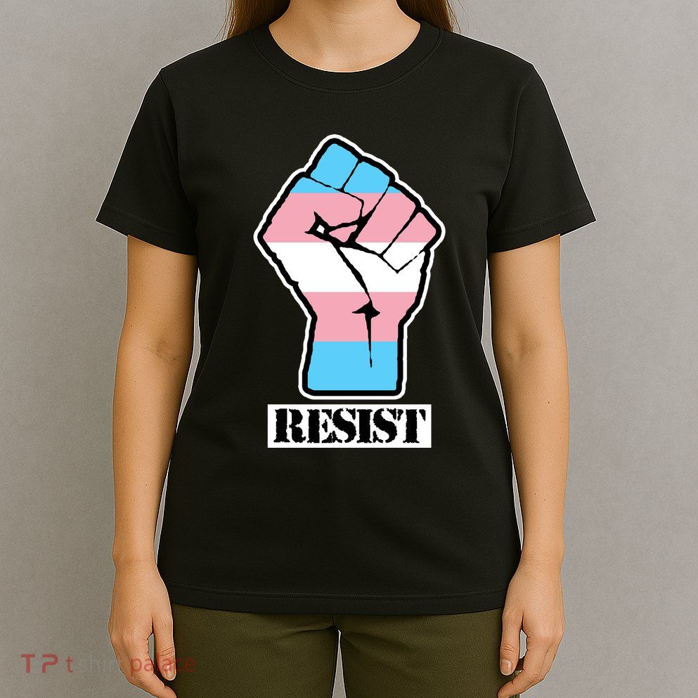 Resist Demigirl Fist Flag T-Shirt