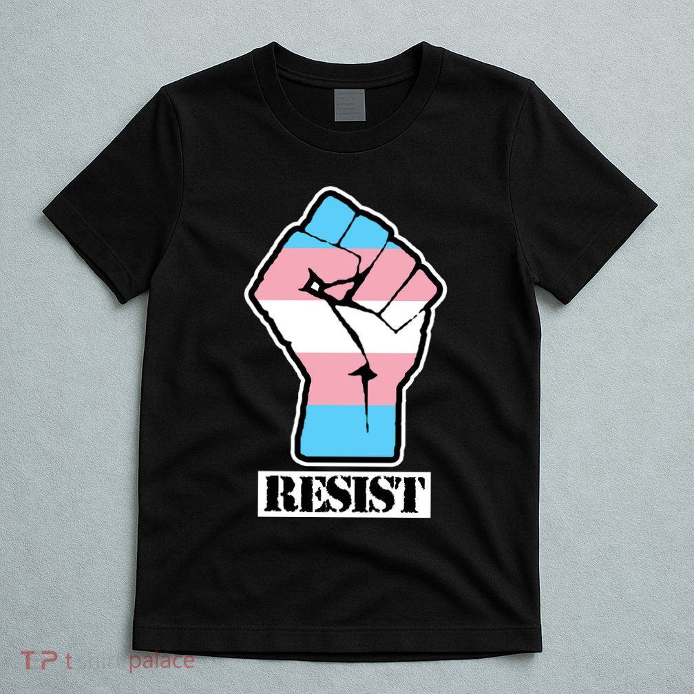 Resist Demigirl Fist Flag T-Shirt