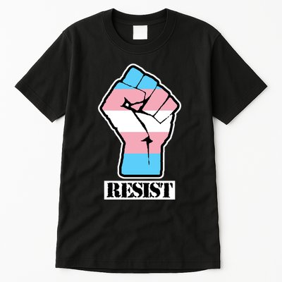 Resist Demigirl Fist Flag Tall T-Shirt