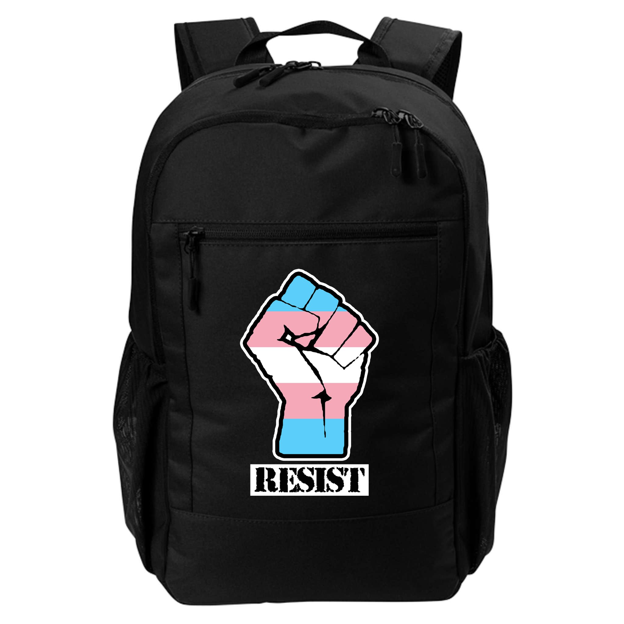 Resist Demigirl Fist Flag Backpack