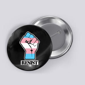 Resist Demigirl Fist Flag Button