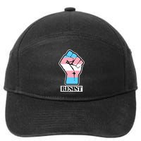 Resist Demigirl Fist Flag 7-Panel Snapback Hat