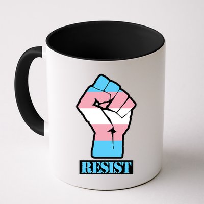 Resist Demigirl Fist Flag Mug