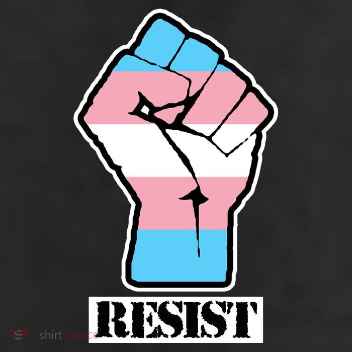 Resist Demigirl Fist Flag 11oz C Handle Ceramic Mug